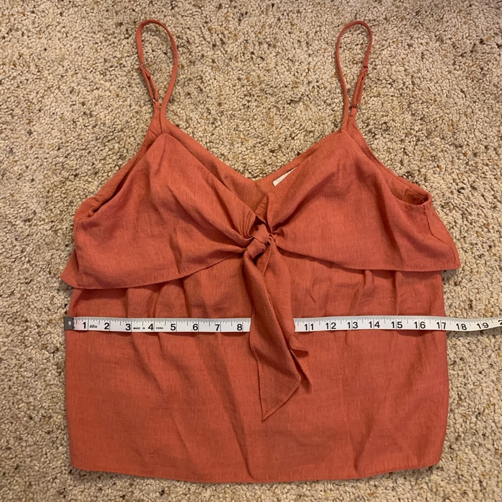 Lush Bow Tie Crop Tank Top